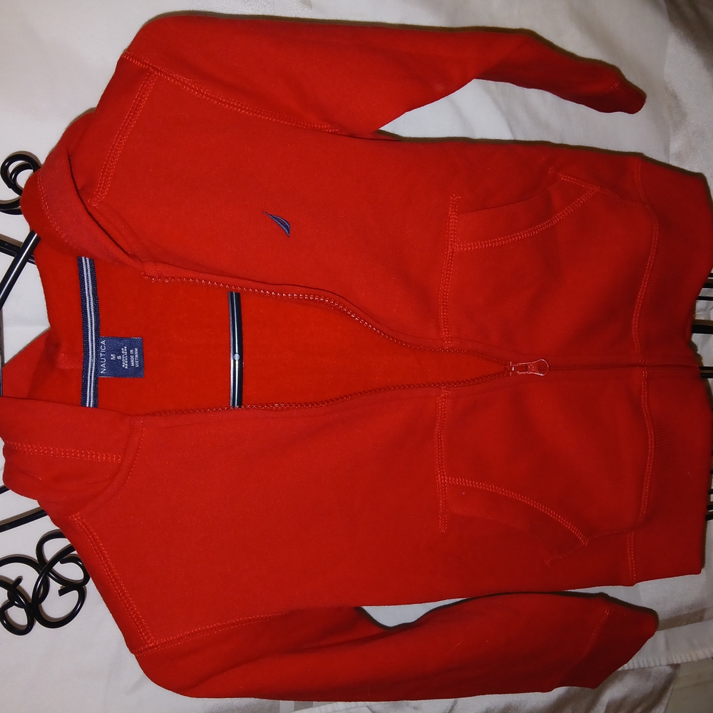 Red Zip-Up Hoodie